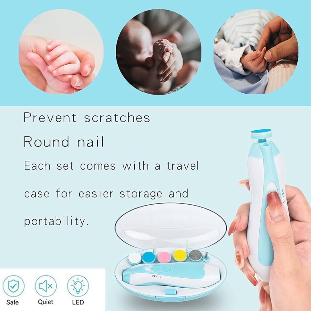 Electric Nail Trimmer Set For Baby
