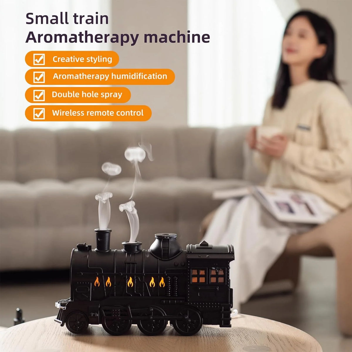 Train-Shaped Essential Oil Diffuser