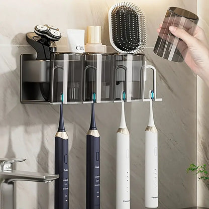 CleanMount Adhesive Toothbrush Holder
