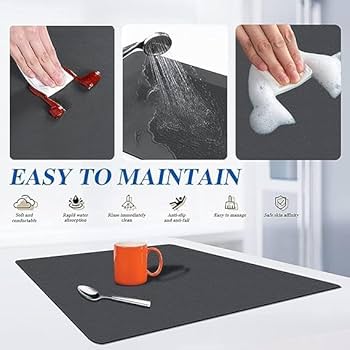 QuickDry Water Absorbent Kitchen Mat