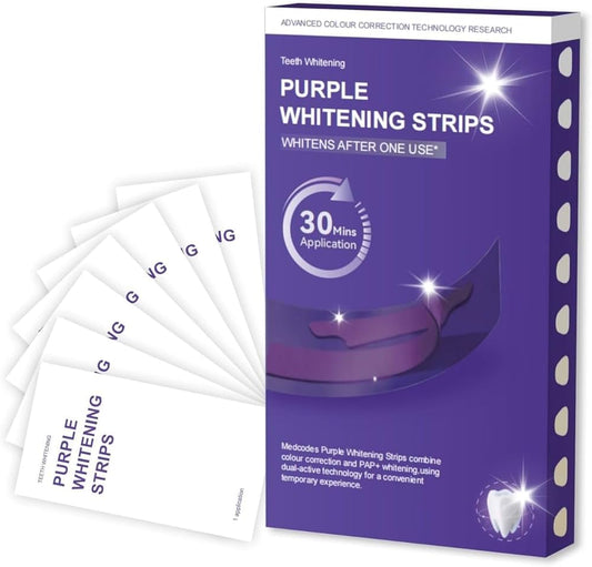 Purple Teeth Whitening Strips