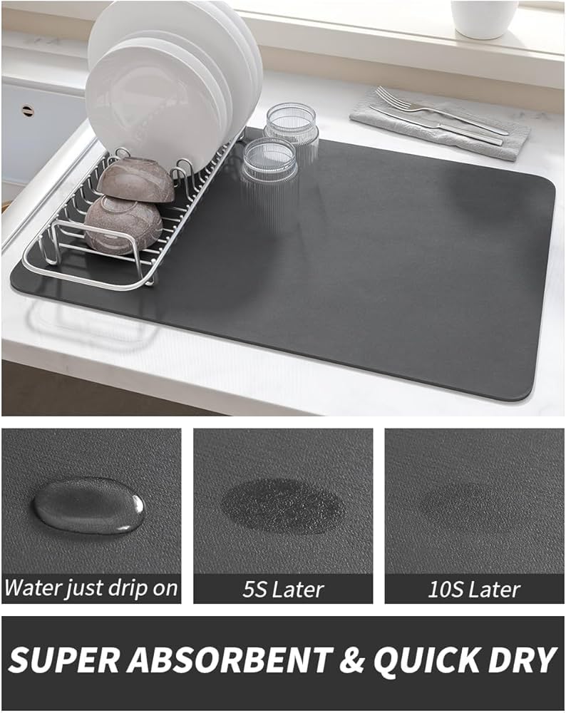 QuickDry Water Absorbent Kitchen Mat