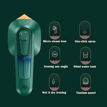 Iron-Travel Steamer Iron for Clothes , Portable Handheld Iron