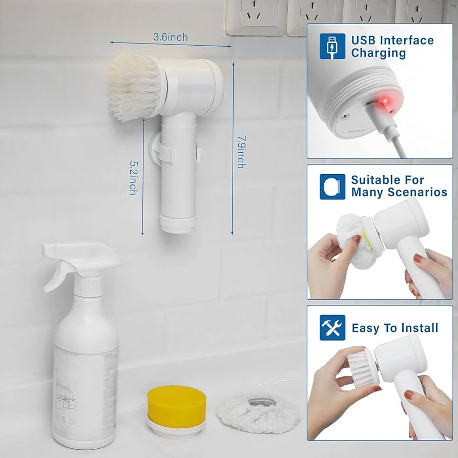 SparkClean 5-in-1 Electric Scrubber