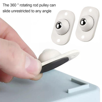 Self Adhesive Mini Swivel Casters Wheels 4 Pc
