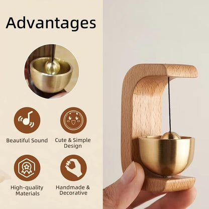 ZenChime Japanese Wooden Magnetic Door Bell