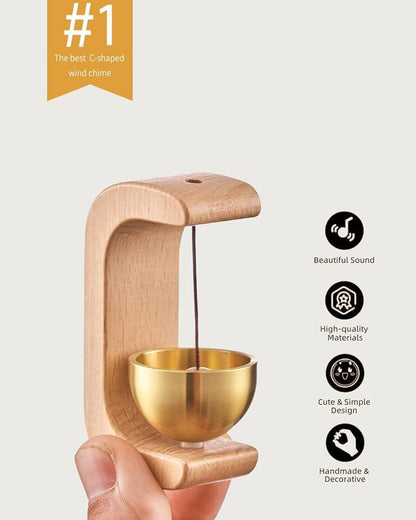 ZenChime Japanese Wooden Magnetic Door Bell