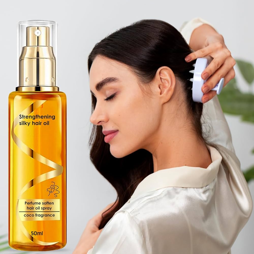 Moisturizing &amp; Strengthening Silky Hair Oil