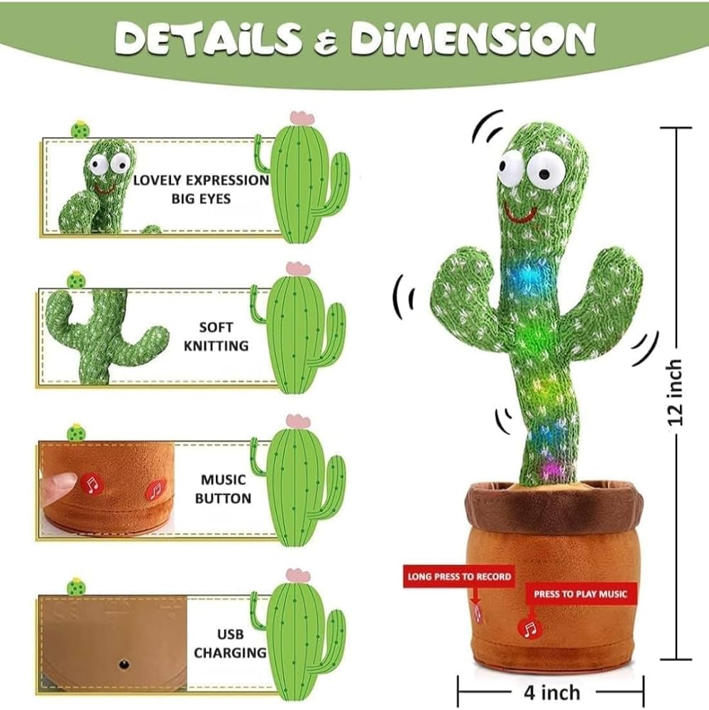 Talking & Dancing Cactus This Toy Talks