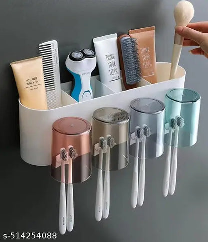CleanMount Adhesive Toothbrush Holder