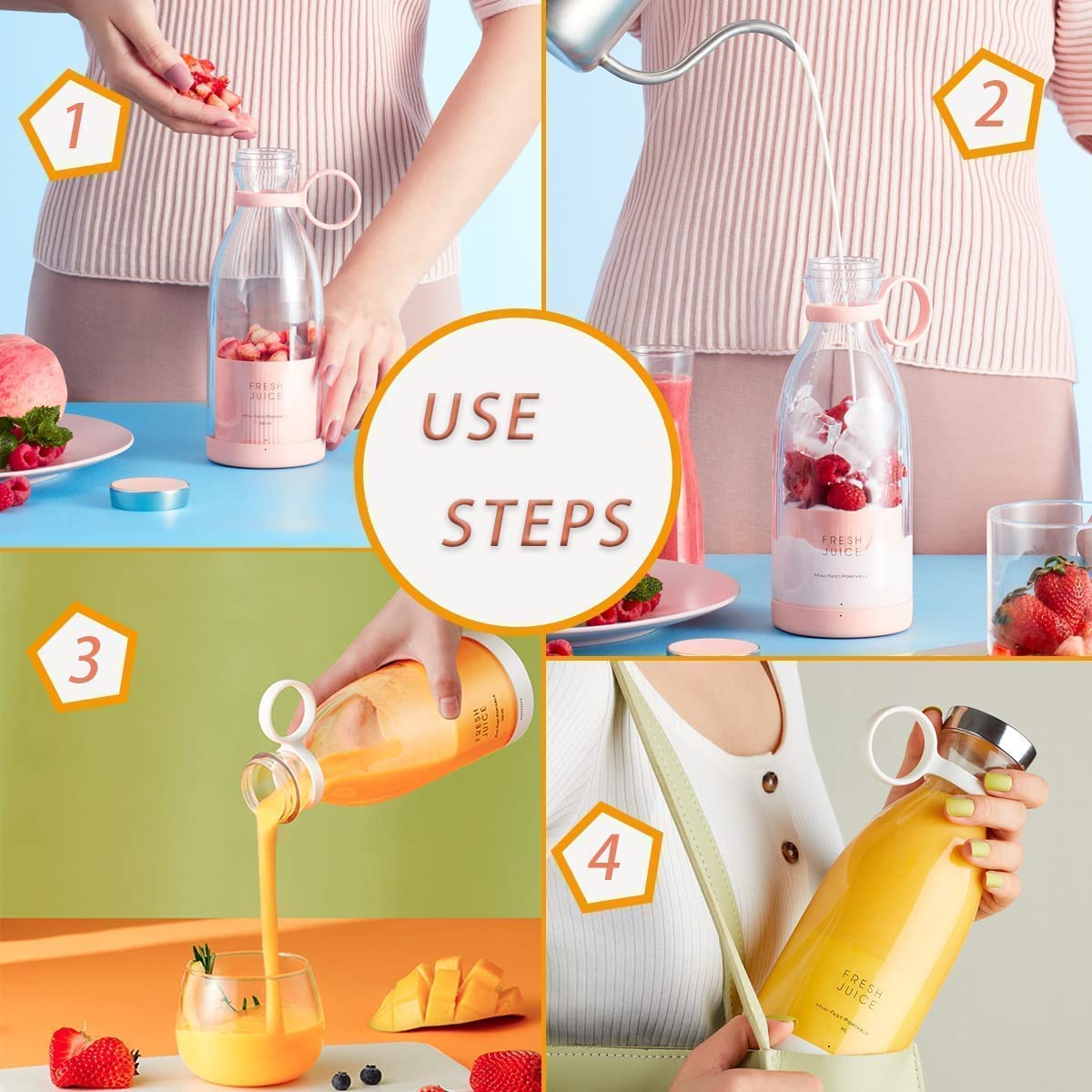 Mini USB Rechargeable Portable Blender 🥤✨