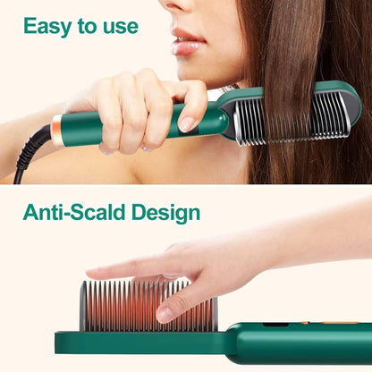 Fast Hair Straightening Comb Electric Hot Brush