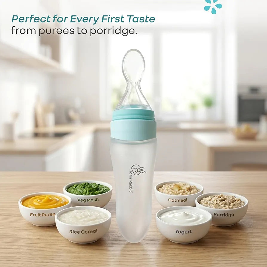 Baby Squeezy Food Grade Silicone Bottle Feeder for Baby Feeding