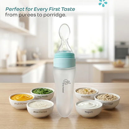 Baby Squeezy Food Grade Silicone Bottle Feeder for Baby Feeding