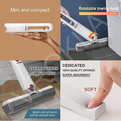 Mini Mop for Kitchen, Floor, Glass, Car & More