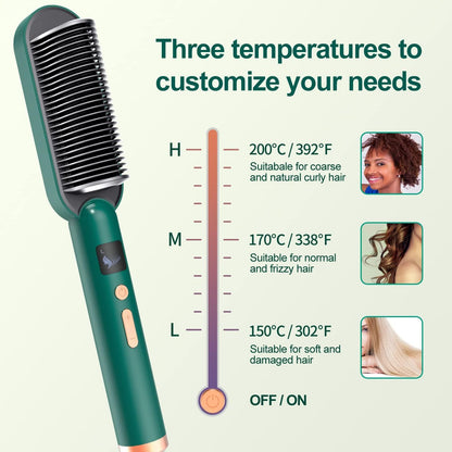 Fast Hair Straightening Comb Electric Hot Brush