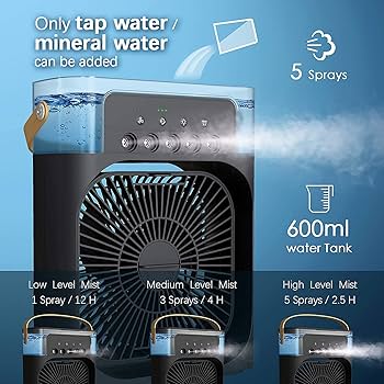 CoolMist Portable Humidifier Air Cooler Fan
