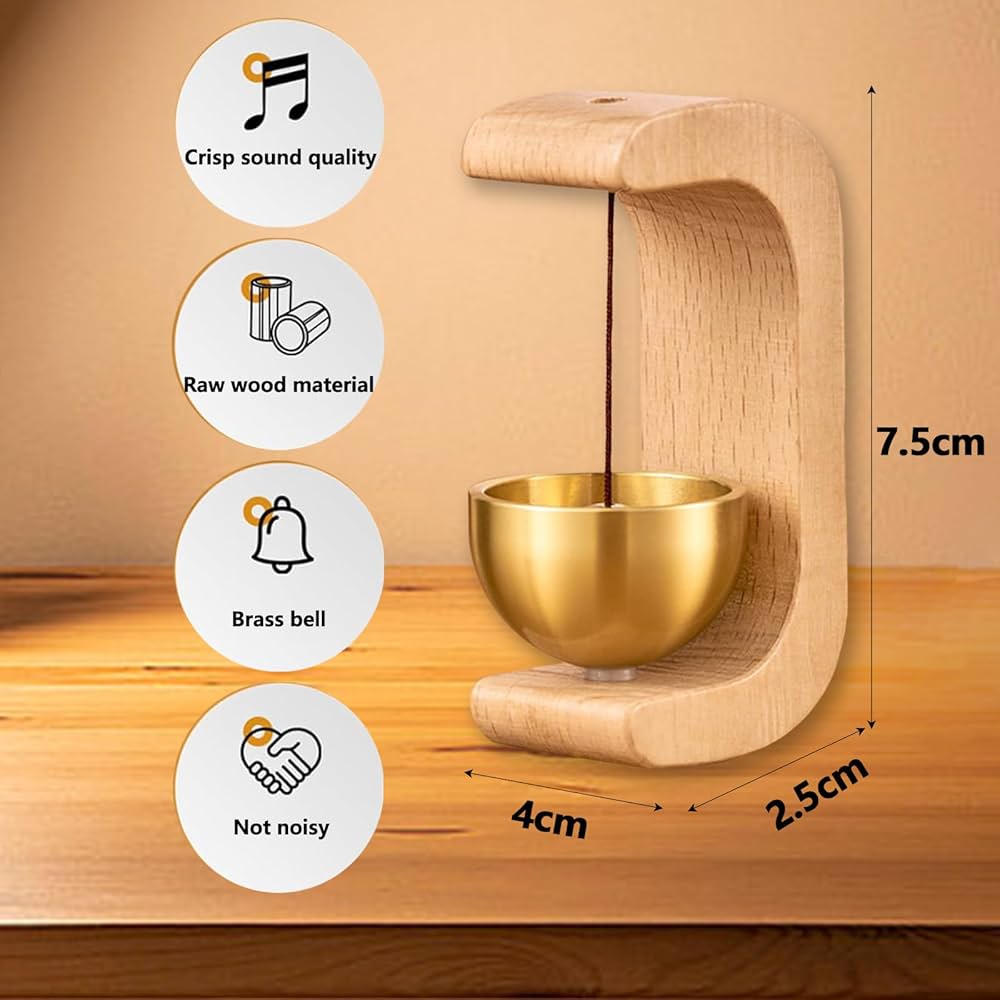 ZenChime Japanese Wooden Magnetic Door Bell