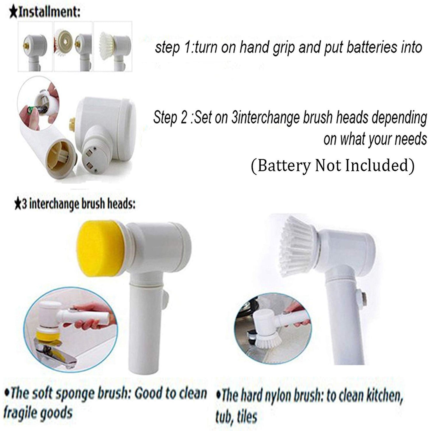 SparkClean 5-in-1 Electric Scrubber
