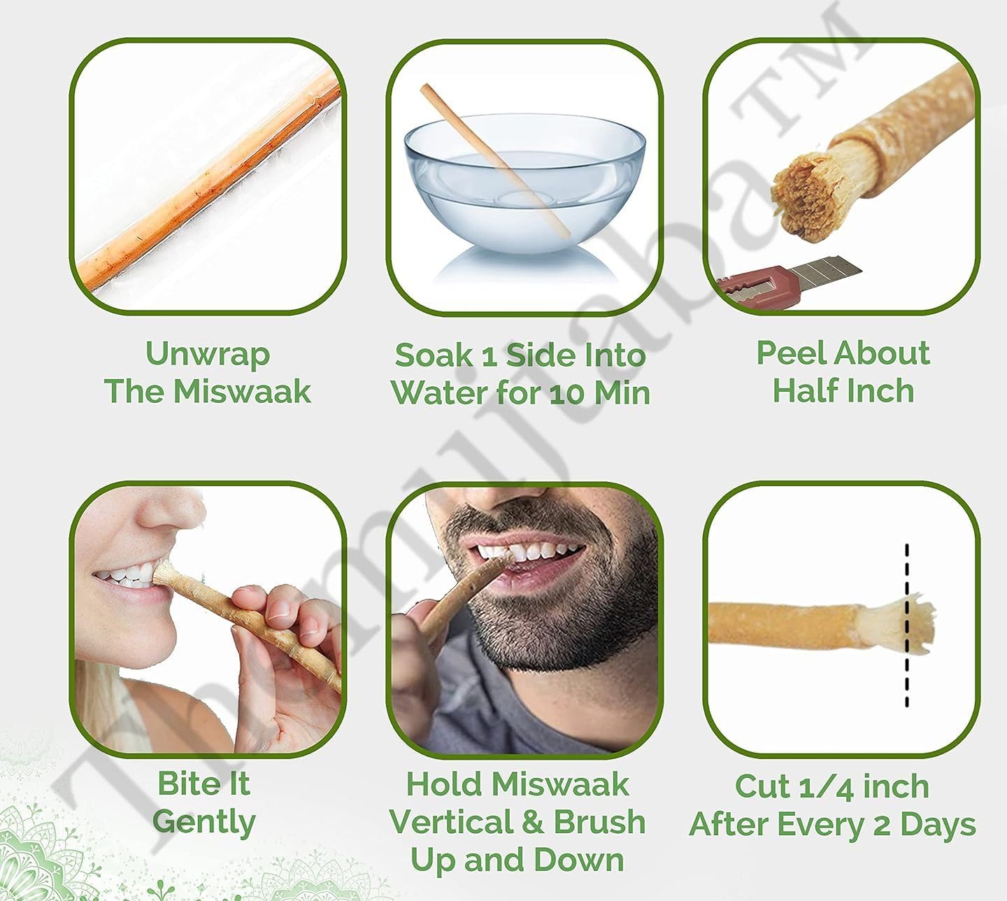 WhiteGlow™ Teeth Whitening Miswak Sticks