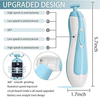 Electric Nail Trimmer Set For Baby