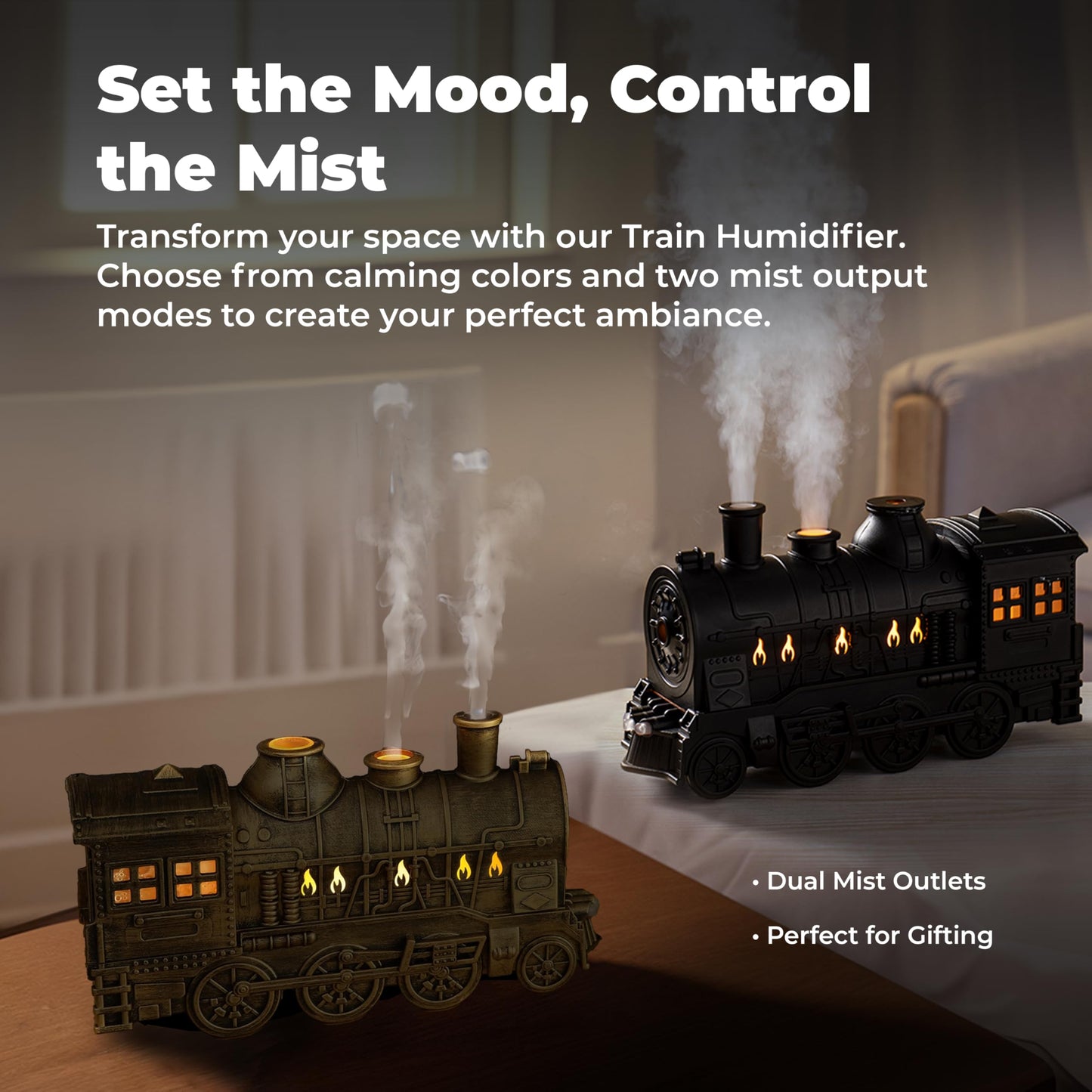 Train-Shaped Essential Oil Diffuser