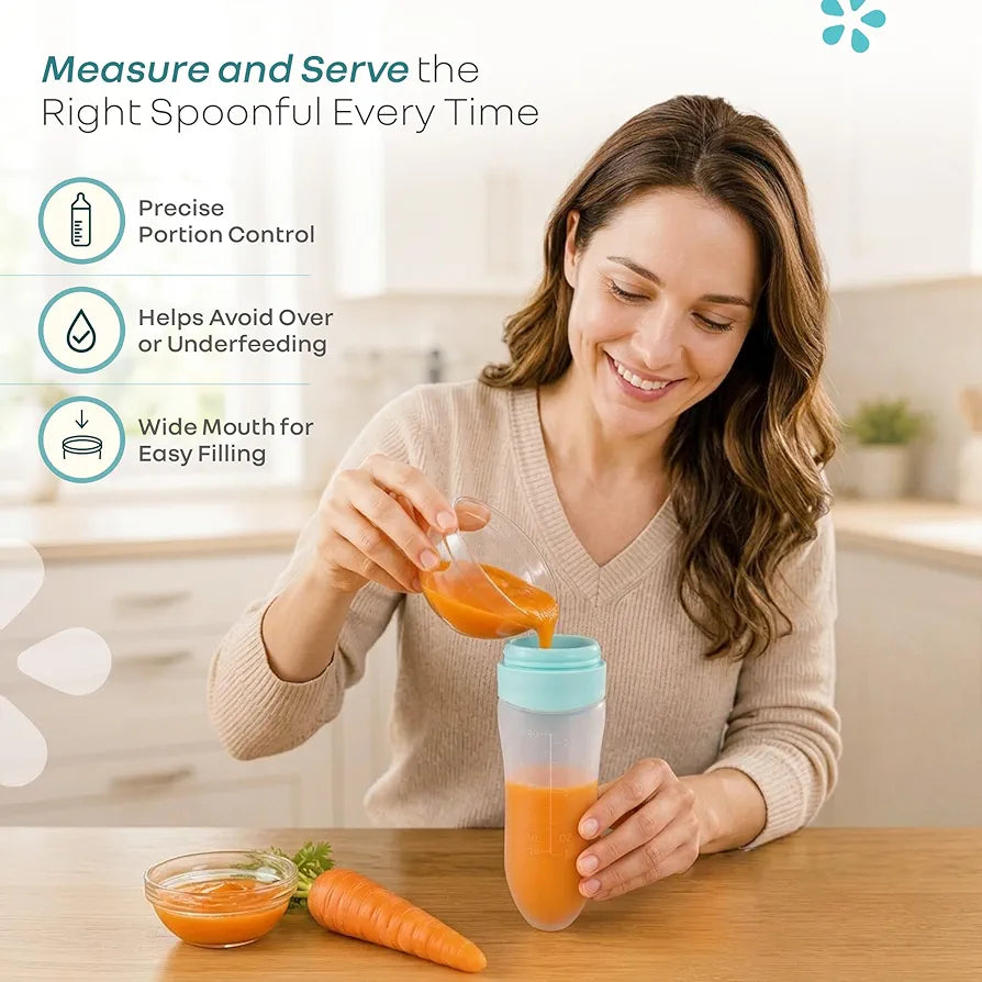 Baby Squeezy Food Grade Silicone Bottle Feeder for Baby Feeding