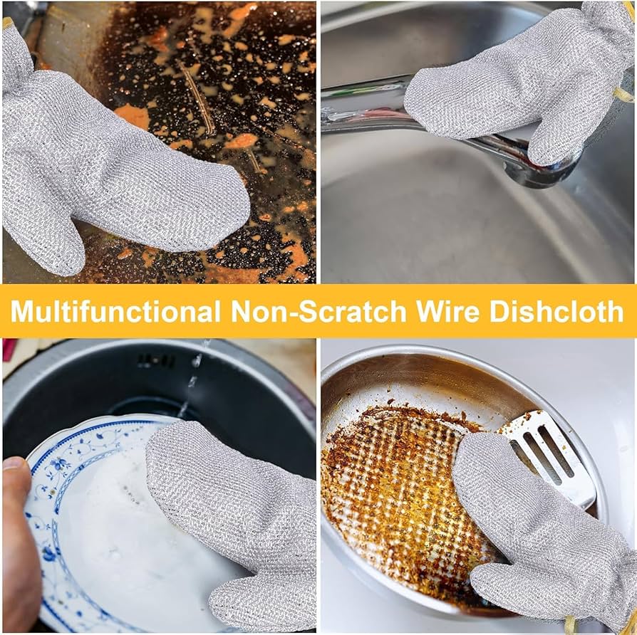 SteelScrub Wire Dishwashing Gloves