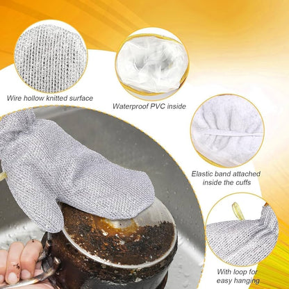SteelScrub Wire Dishwashing Gloves