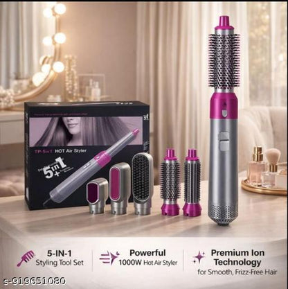 5 in 1 Hot Air Brush Hair Dryer & Volumizer