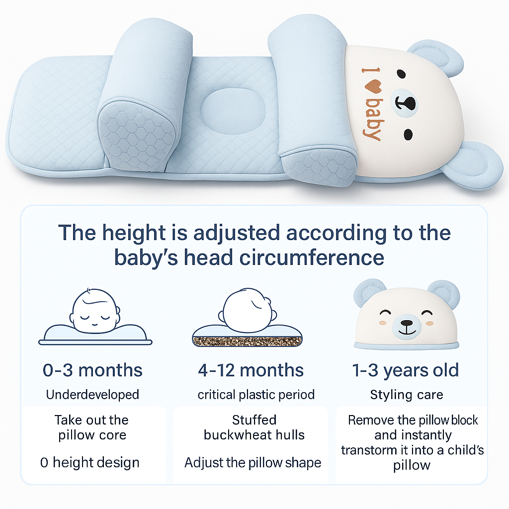 Baby Cloud Head Support Pillow