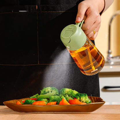 OilMaster 2-in-1 Glass Oil Spray Bottle