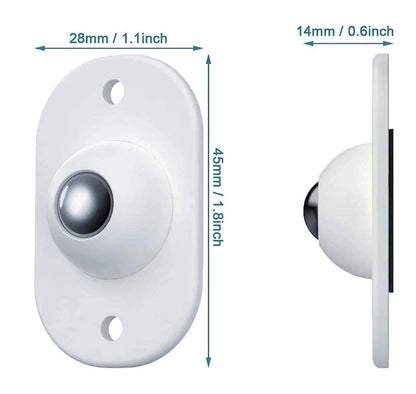 Self Adhesive Mini Swivel Casters Wheels 4 Pc