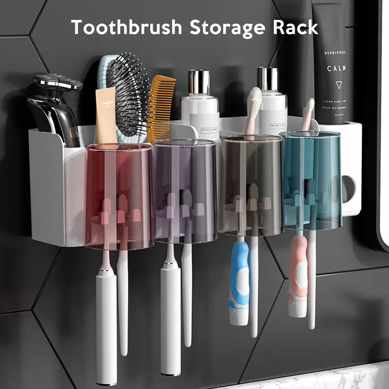 CleanMount Adhesive Toothbrush Holder