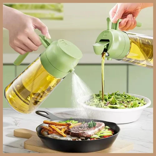 OilMaster 2-in-1 Glass Oil Spray Bottle
