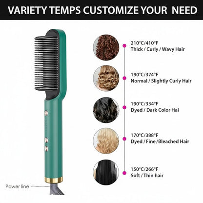 Fast Hair Straightening Comb Electric Hot Brush