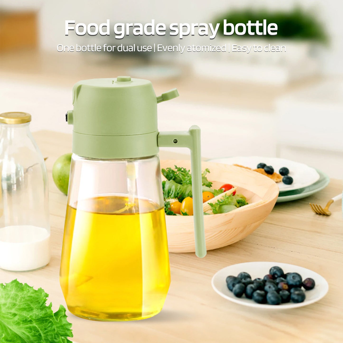 OilMaster 2-in-1 Glass Oil Spray Bottle