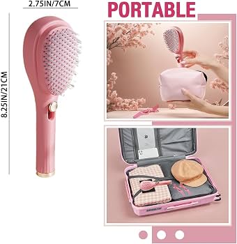 Self Cleaning Hairbrush 2 in 1 Comb (Pack of 1)