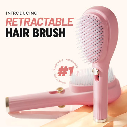 Self Cleaning Hairbrush 2 in 1 Comb (Pack of 1)