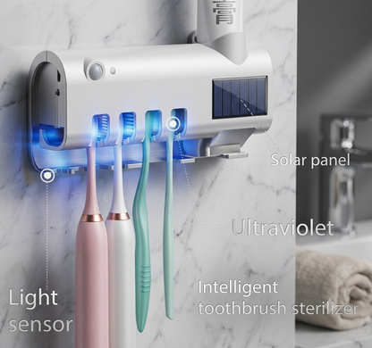 🦷 Smart UV Toothbrush Sterilizer & Toothpaste Dispenser