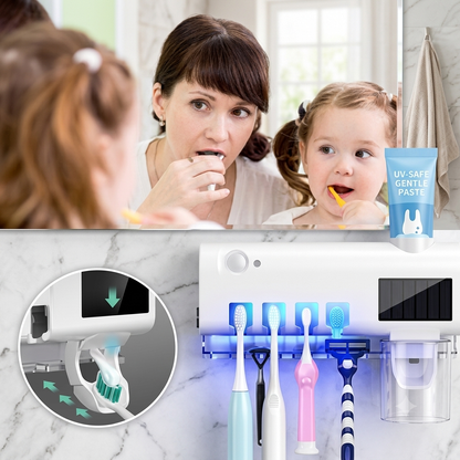 🦷 Smart UV Toothbrush Sterilizer & Toothpaste Dispenser