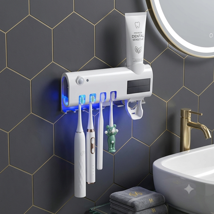 🦷 Smart UV Toothbrush Sterilizer & Toothpaste Dispenser