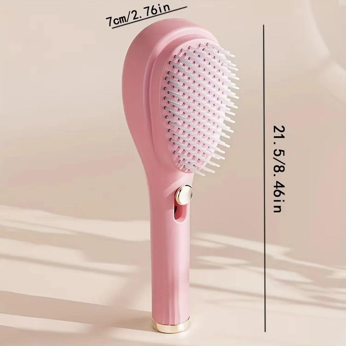 Self Cleaning Hairbrush 2 in 1 Comb (Pack of 1)