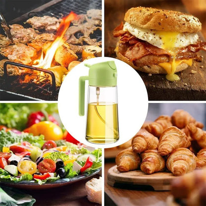 OilMaster 2-in-1 Glass Oil Spray Bottle