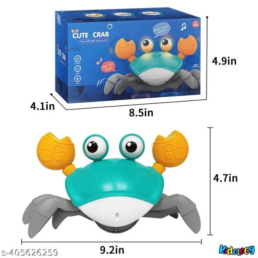 Crawling Crab Baby Musical Kids Toy with LED Lights and Rechargeable Battery