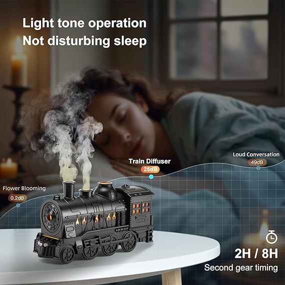 Train-Shaped Essential Oil Diffuser
